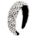 Jaciya Rhinestone Headband Bling Sparkly Crystal Diamond Headband Pearl Hairband Fashion Padded Head Band for Girls Women Hair Accessories