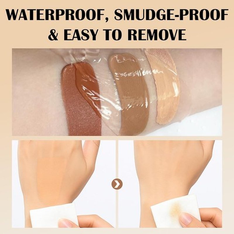 Skiennix Waterproof Leg & Body Makeup Cream - Transfer-Resistant Concealer for Tattoos & Scars | Long-Lasting Natural Finish, 03