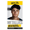 got2b Metallics Permanent Hair Dye, Midnight Black, Hair Color for Women & Men, Formulated with Metallic-Shine Booster for Cool, Shimmering Tones, Lasts Up to 30 Washes, 1 Kit