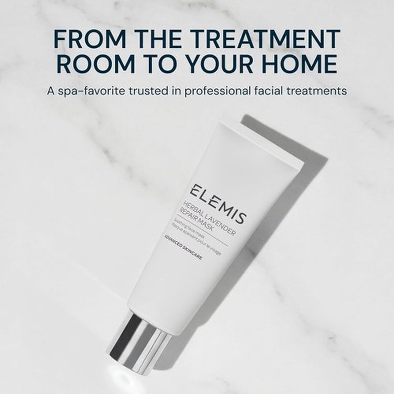 ELEMIS Herbal Lavender Repair Mask - Soothing Clay Formula for Relaxation | 2.5 Fl Oz