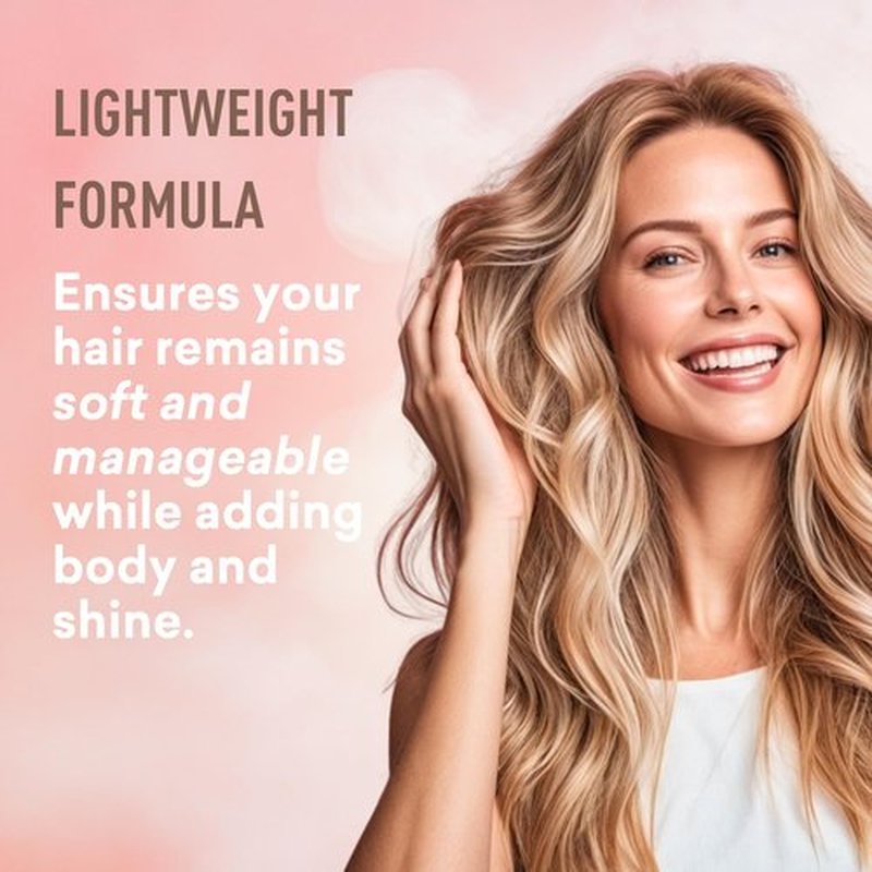 Just Nutritive Volumizer Hair Tonic - Instant Volume & Lift | Lightweight Natural Root Lifter | 8 Fl Oz