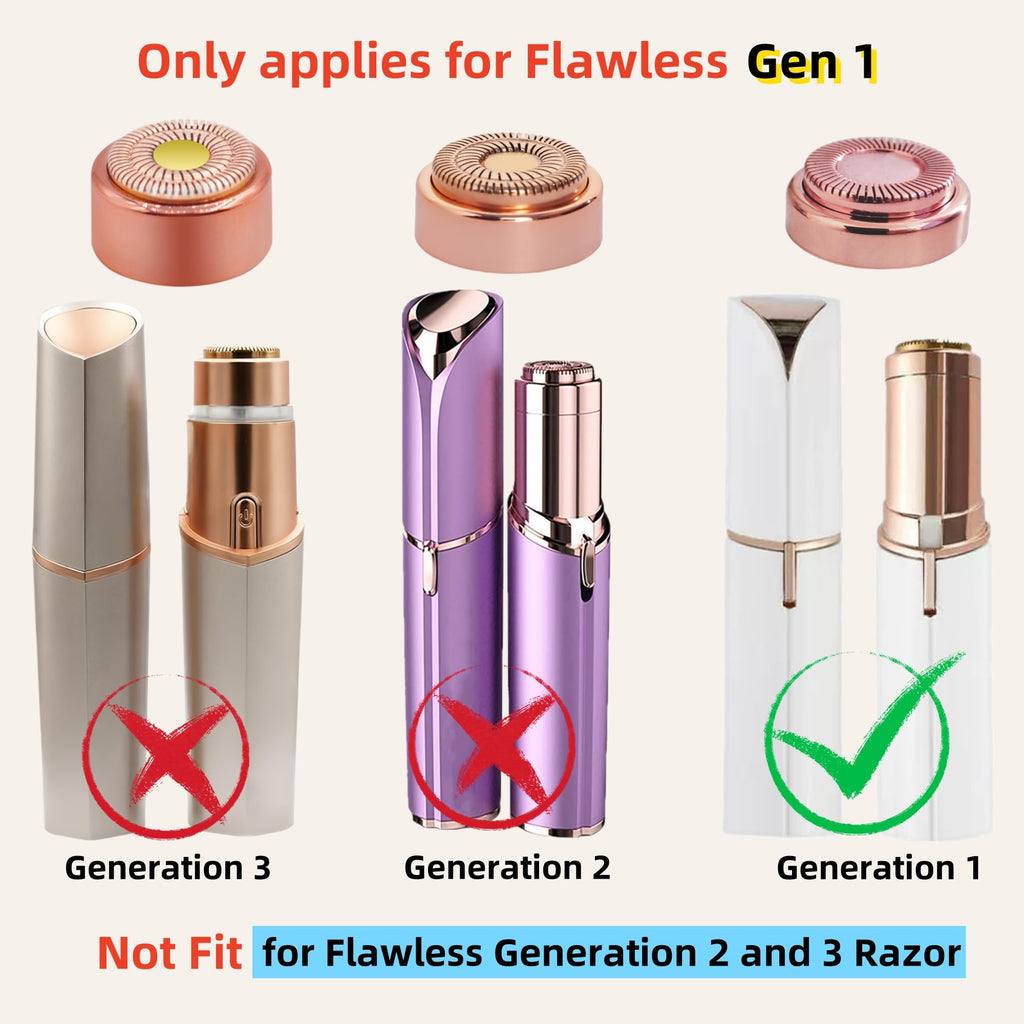 Facial Hair Remover Replacement Heads - Gen 1 Compatible with Finishing Touch Flawless Hair Remover Tool for Women Easy Facial Hair Removal