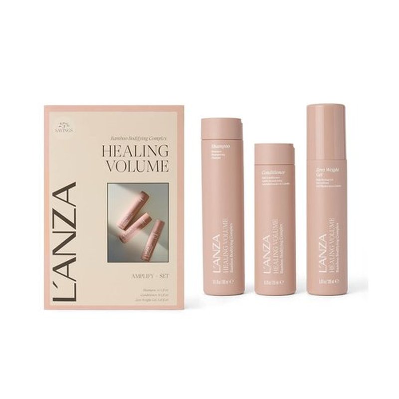 L'ANZA Healing Volume Hair Gel & Shampoo Set - Thickening, Color Safe, Anti-Frizz | Boosts Body & Fullness