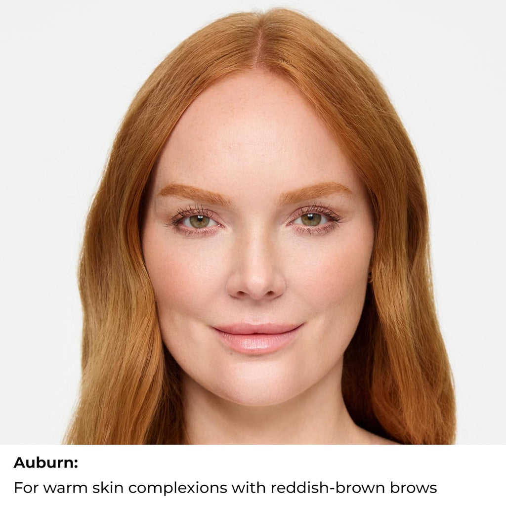 WUNDERBROW Eyebrow Gel - Waterproof & Smudgeproof Formula | Long-Lasting Auburn Shade, Vegan & Cruelty-Free