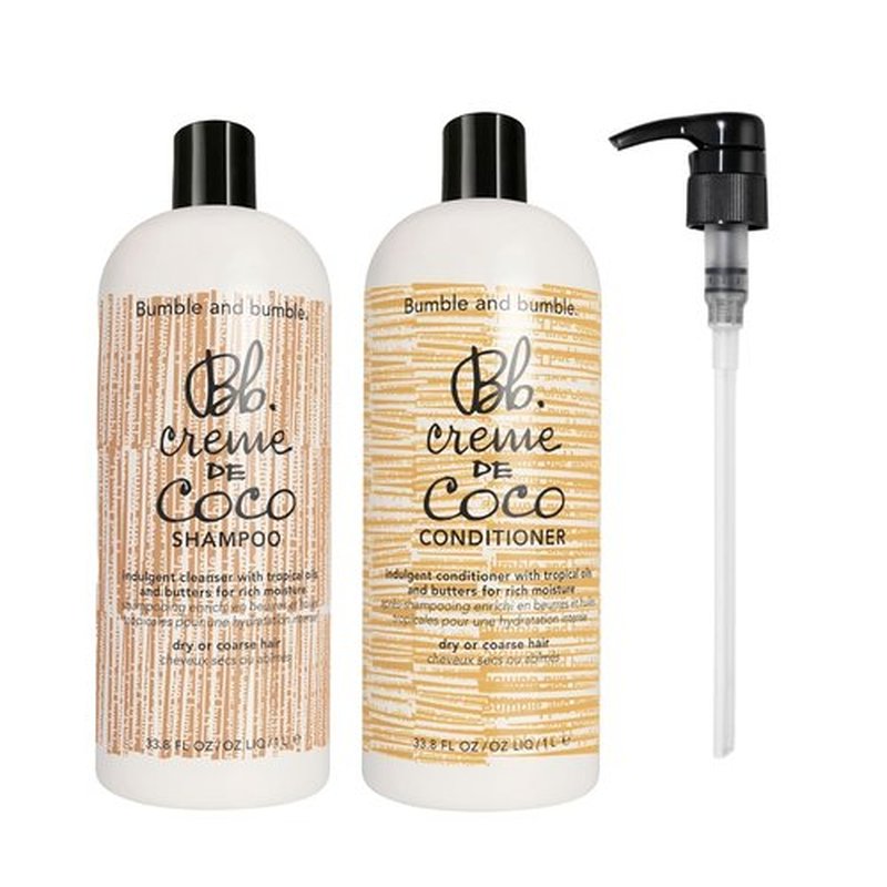 Bumble and bumble. Creme De Coco Coconut Shampoo & Conditioner Set - 33.8 oz | Rich Moisture & Shine | Reduces Frizz for All Hair Types