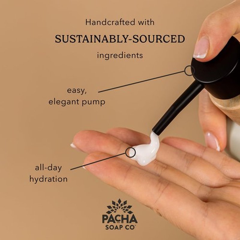 Pacha Soap Co. Body Wash & Lotion Set - White Blossom & Fig Scent, Hydrating & Moisturizing Formula with Clean Ingredients and Essential Oils, Paraben and Dye-Free, Made in USA, 2-Pack, 16 fl oz Each