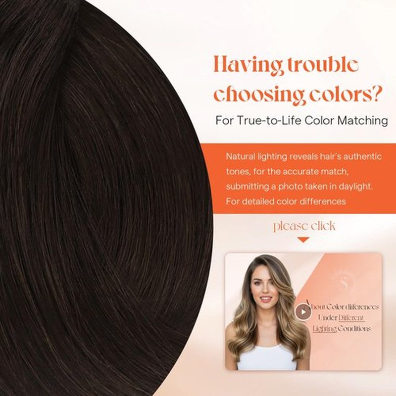 Sunny Hair Clip in Hair Extensions Real Human Hair 120g Remy Hair Clip in Extensions for Women Human Hair Extensions Dark Brown 18 Inch