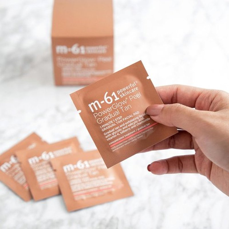 M-61 PowerGlow Peel | Exfoliating Facial Peel for Streak-Free Radiant Tan - 2 oz