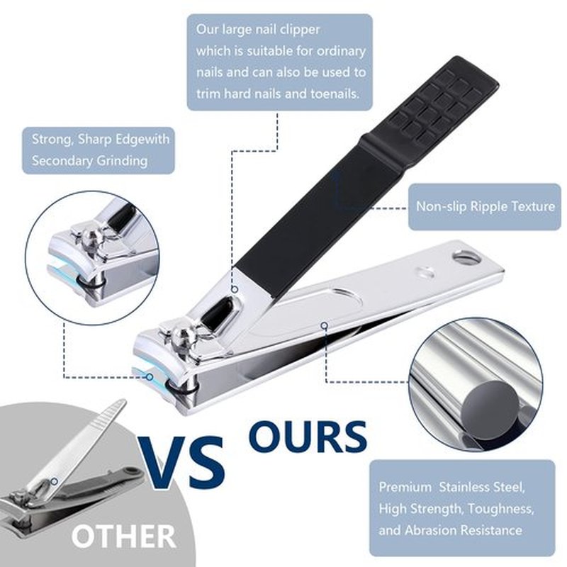 Manicure Set Personal Care Nail Clipper Kit Manicure Professional Pedicure Set Mens Accessories Personal Care Set Grooming Kit Fathers Gift for Men Husband Boyfriend Parent