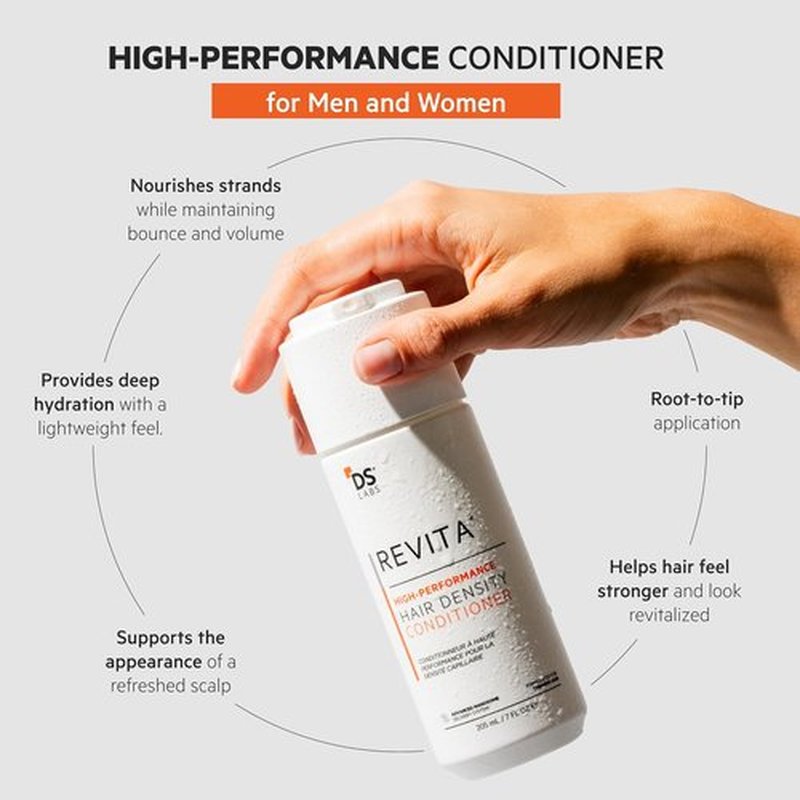 DS Labs Revita Shampoo & Conditioner Kit - Two-Step Scalp Care for Fuller, Volumized Hair | 205 mL, Sulfate-Free