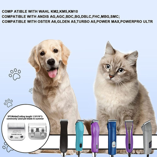2PC 4FC Blade Detachable Grooming Blades Compatible with Andis Clipper