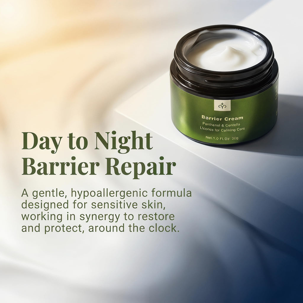 NEW NIVAL Barrier Cream for Face with Panthenol & Calendula Moisturizer for Sensitive Skin - Intensive Repair & Calming Care with Licorice Extract - 1.0 oz 30g