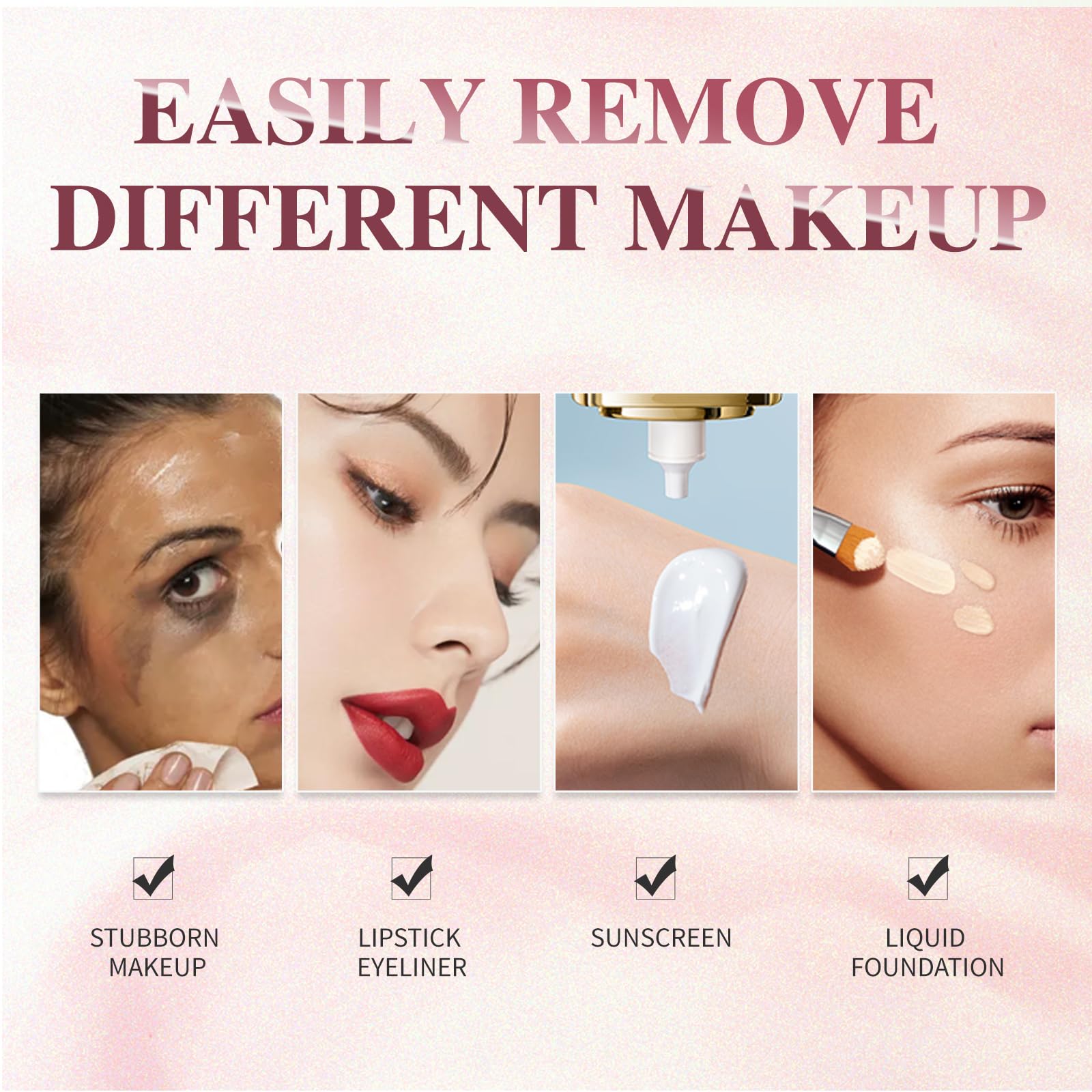 H2O Micellar Water - Makeup Remover Liquid For Eye, Lip & Face Makeup, Hydrating Facial Cleanser Non-Greasy Suitable for All Skin Types