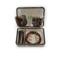 Ballet Bun Kit, Travel Size with Hair Ties, Pins, and Swirly Pins (Brown)