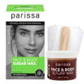 Parissa Chamomile Sugar Wax (Cold Wax), Waxing Kit For Hair Removal, Fabric Strips, Spatulas & After-Care Oil, 5 Fluid Ounce