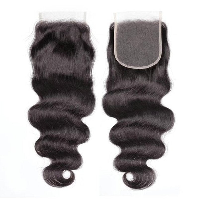 5x5 Transparent HD Lace Closure Body Wave Human Hair Closure Invisible Ultra-thin 5x5 Lace Closure Brazilian Raw Virgin Human Hair Pre Plucked Natural Black 16 Inch