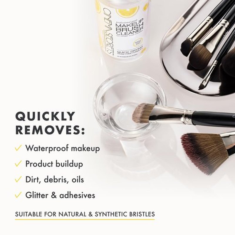 Cinema Secrets Professional Makeup Brush Cleaner - 8oz Kit for Effortless Brush Care