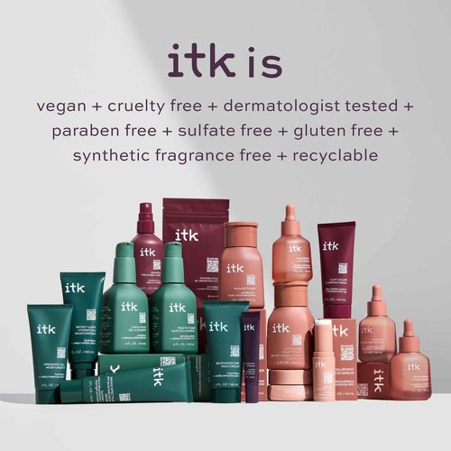 ITK Skincare Glowy Skin 3-Step Routine - Hyaluronic Acid + Niacinamide Serum, Squalane Milky Toner, Deep Moisture Ceramide Face Cream Moisturizer - Makeup Prep Skincare for Glowing Hydrated Skin