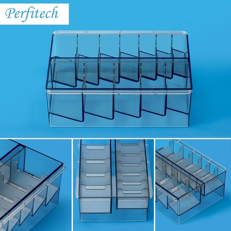 Perfitech Clipper Guard Holder Organizer with 12 Slots, Sturdy PC Material