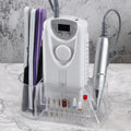 Professional Nail Desk Organizer and Storage - Nail Drill Holder Box with 8 Holes for Grinding Bit Display Stand