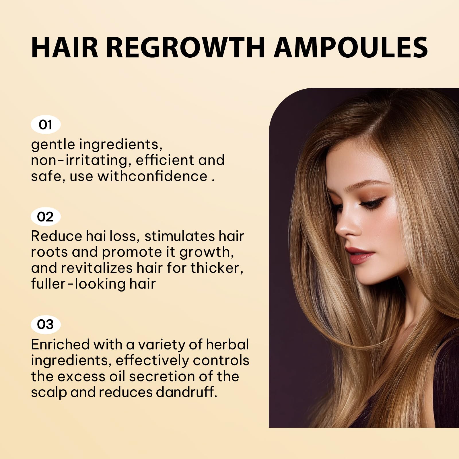 Nuspa Rejuvenating Revitalizing Anti Hair Loss Ampoules Treatment,Stabilizing Barrier Scalp, Follicles Hair Growth Serum For Men Women