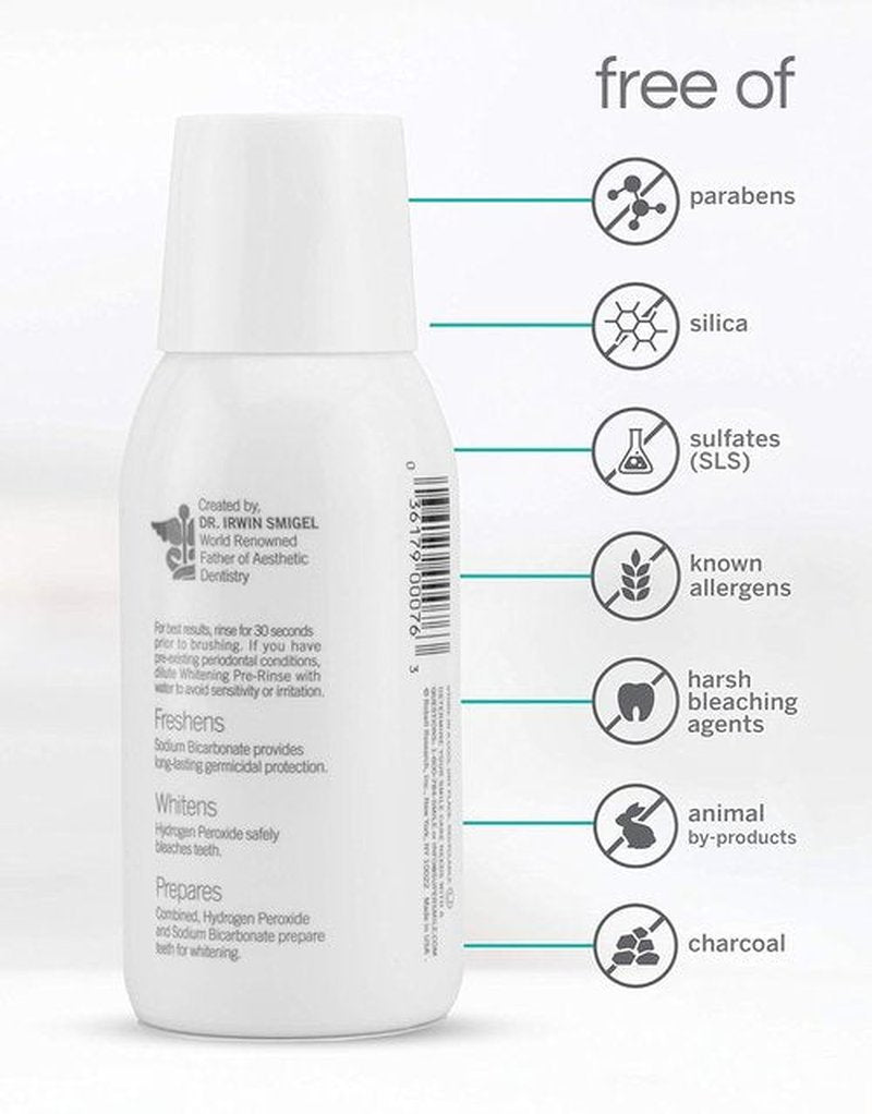 Supersmile Whitening Pre-Rinse - Clinically Formulated Dental Mouthwash, Original Mint, 5 Fl Oz