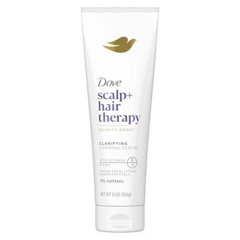 Dove Density Boost Foaming Scrub - Gentle Scalp Exfoliation with Vitamin B3 & Zinc | 9 oz