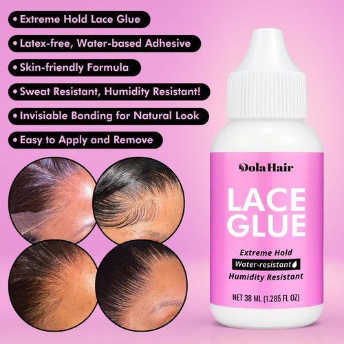 Dolahair Lace Wig Glue Kit - Waterproof Lace Front Adhesive for Wigs (Glue Kit-5pcs)