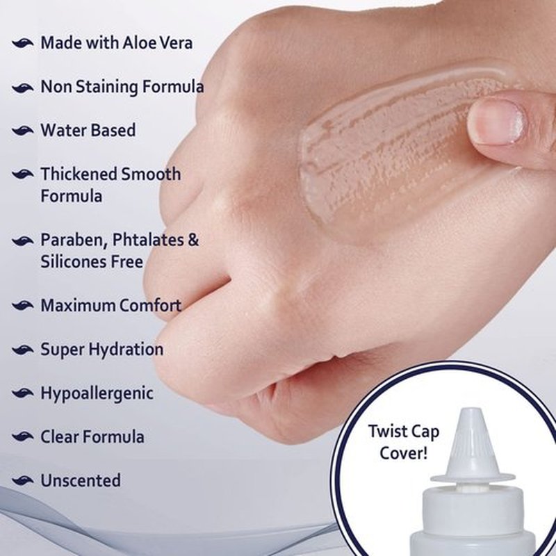 Medvat Unscented Transmission Gel with Aloe Vera, 2-Pack, 8.5oz Twist Cap Bottles, Clear