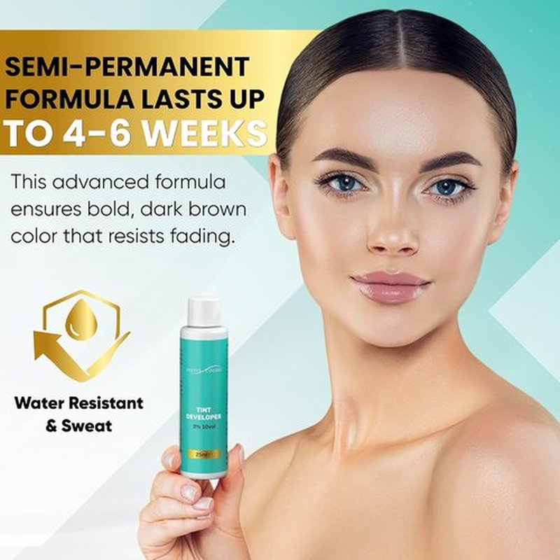 Skiennix Professional Dark Brown Hair Tint Kit - Waterproof Root Touch-Up Color, 25ml, Lasts 4-6 Weeks