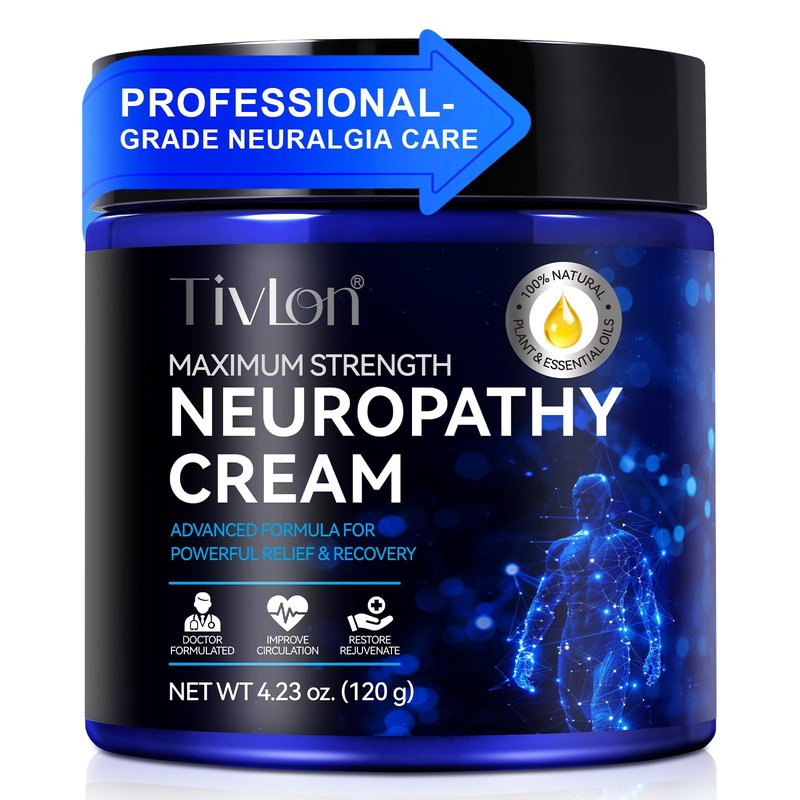 ZVHCFYQR Neuropathy Relief Cream, Maximum Strength Relief Lotion for Feet Hand Legs Toes Includes Arnica, Vitamin E, Rosemary, Ginger, Eucalyptus, Lavender, Clove, Aloe Vera and Shea Butter (1)