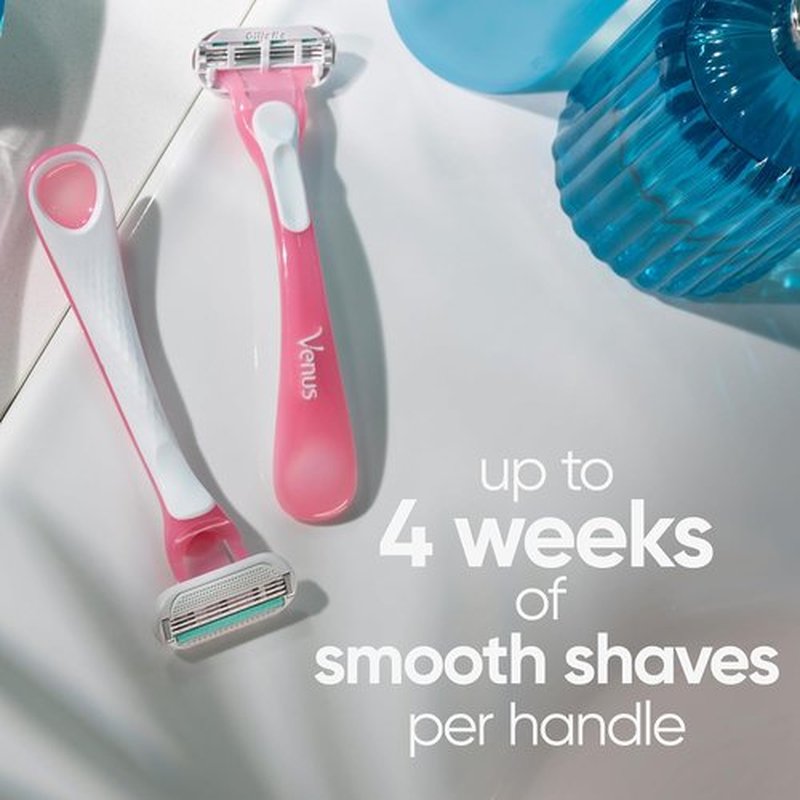 Gillette Venus Sensitive Women's Disposable Razors - Pack of 3 for Smooth, Irritation-Free Shaving