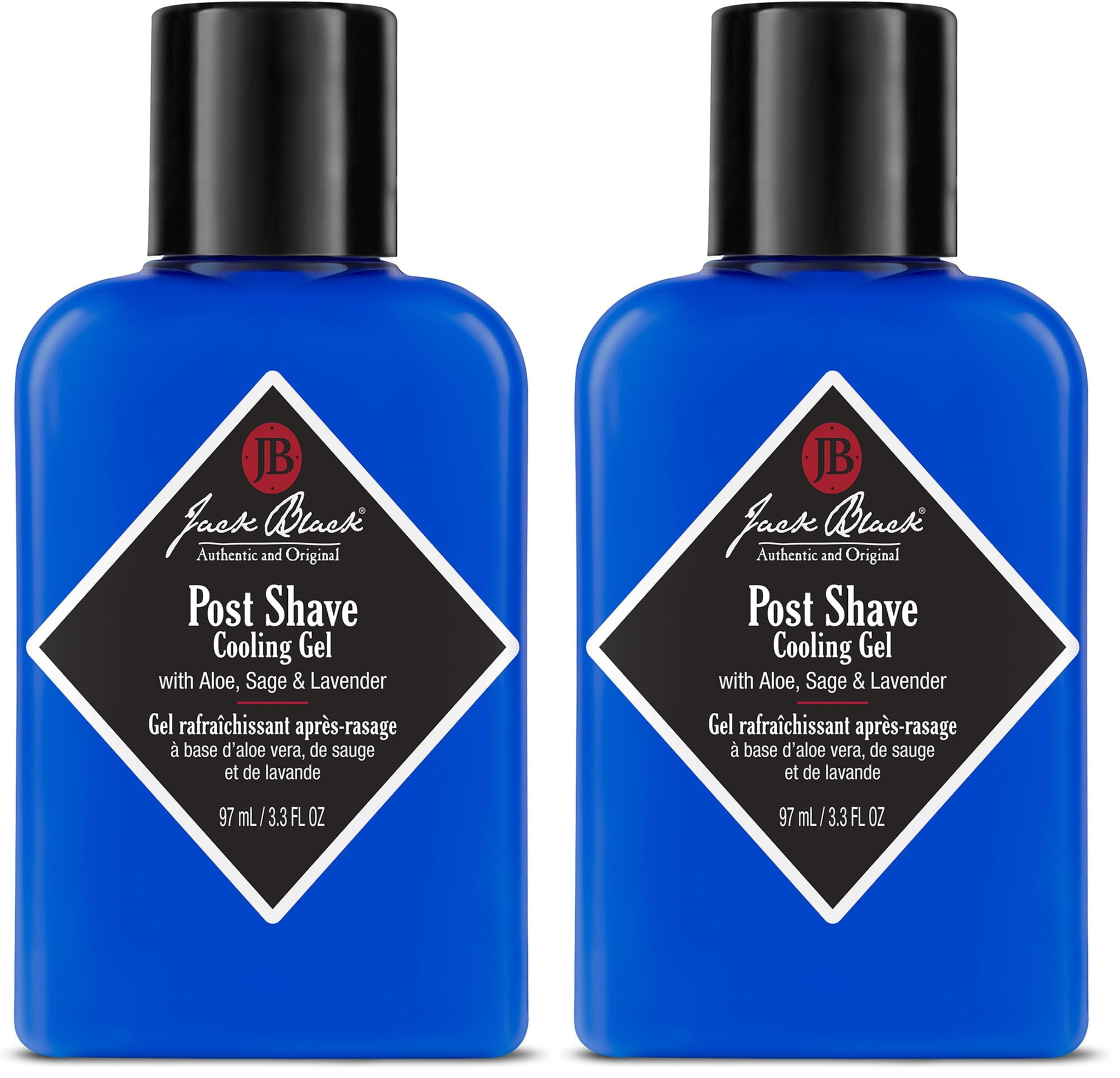 Jack Black Post Shave Cooling Gel,3.3 Fl. Oz – Clear After Shave Gel for Men,Men’s Aftershave-Gel,Natural Ingredient Razor Burn & Skincare,(Pack of 2)