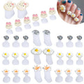 Toe Separators for Nail Polish, 4 Set Toe Spacers for Feet Apply Nail Polish During Pedicure (Rabbits,Daisy Flower,Diamond)