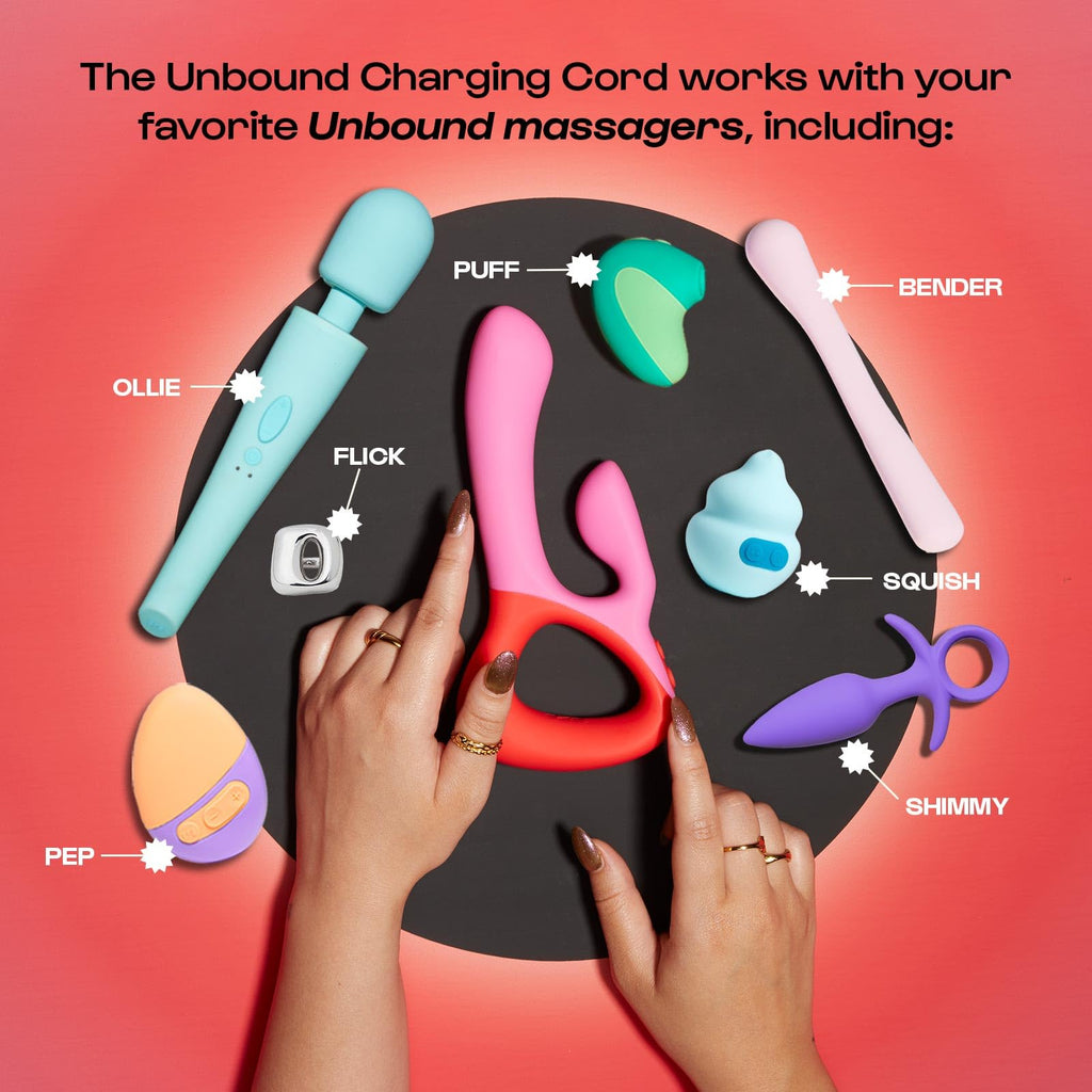 Unbound Charging Cord: Versatile Replacement Charger Only Massagers - 3 in 1