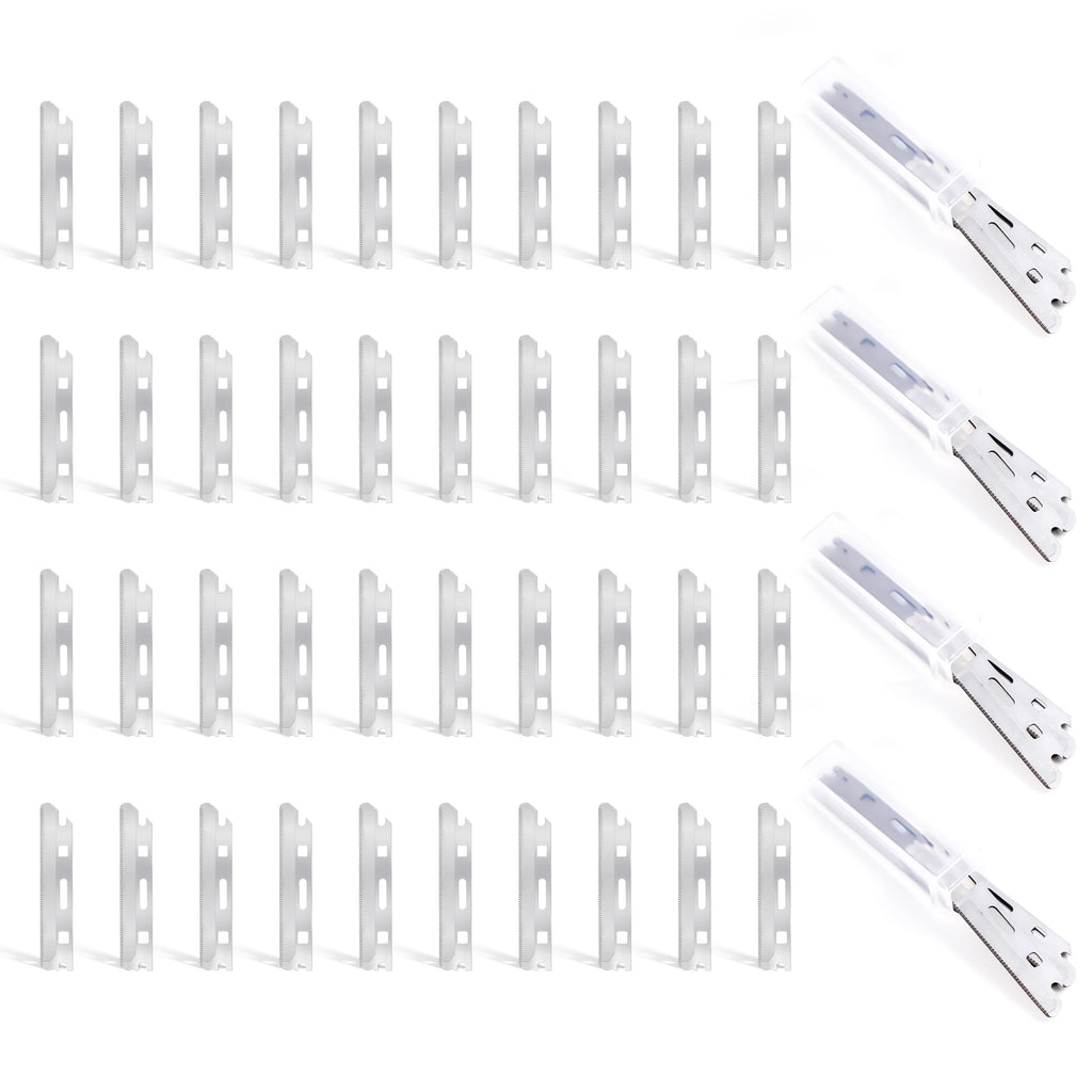 MoHern Dermaplan Razor for Face Professional, Facial Razors for Women Face with 40 Blade Refills, Eyebrow Razor for Women and Men