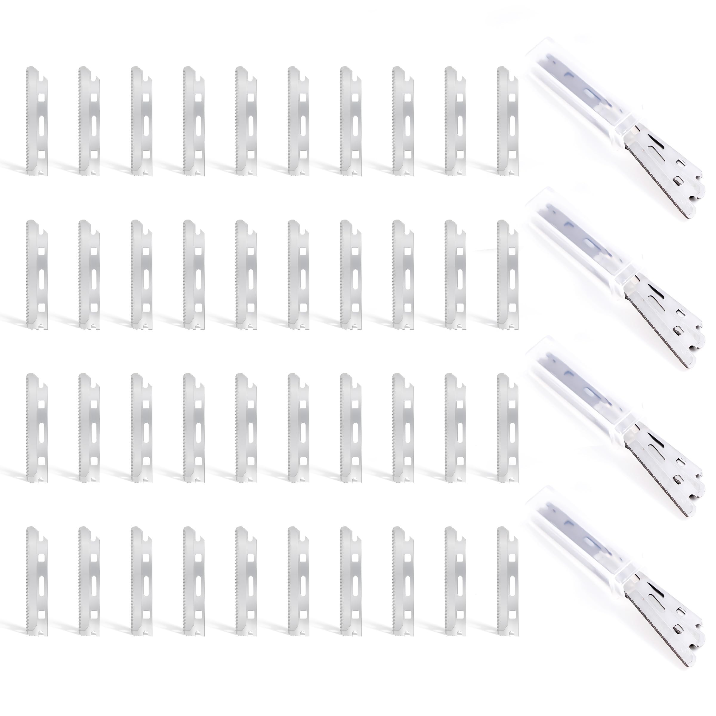 MoHern Dermaplan Razor for Face Professional, Facial Razors for Women Face with 40 Blade Refills, Eyebrow Razor for Women and Men