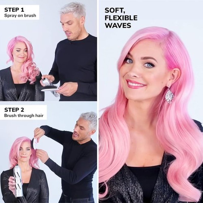 COLOR WOW Firm + Flexible Hairspray - Lightweight All-Day Hold | Humidity & UV Protection | Non-Stiff, Brushable Finish