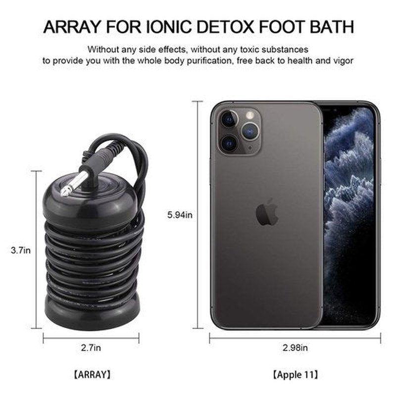 Ionic Foot Bath Detox Machine, Professional Foot Detox Machine for Home Use, Ion Cleanse Ionic Bath Spa with LED Display, Far Infrared Belt