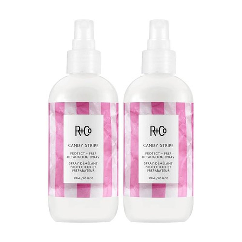 R+Co Candy Stripe Detangling Spray - Instantly Nourishes & Prevents Breakage | Vegan & Cruelty-Free | 8.5 Fl Oz