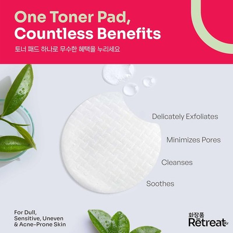 **Regine Switzerland Glycolic Acid Toner Pads - Exfoliating & Brightening with Green Tea & Centella | 150 Dual Texture Pads**