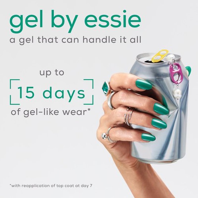 essie gel couture Gel-like Nail Polish Set with Top Coat, Vegan, Blue Nail Polish, Caviar Bar Kit, 1 Kit