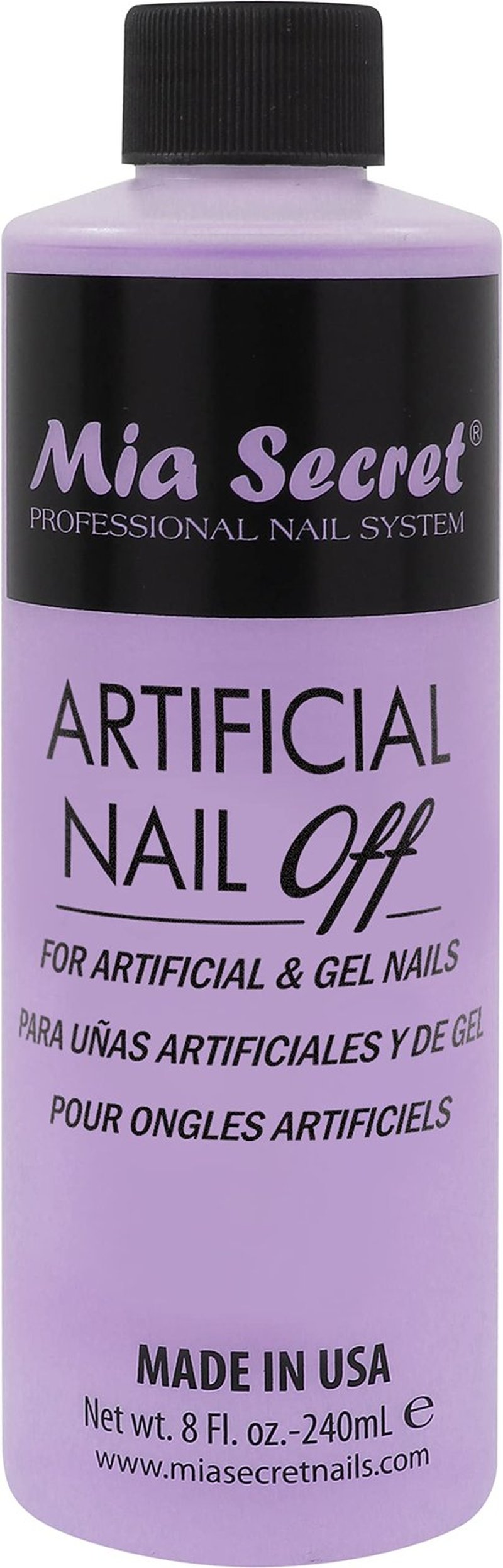 Mia Secret Professional Artificial Nail off - Artificial &Gel Nails Remover (8oz)