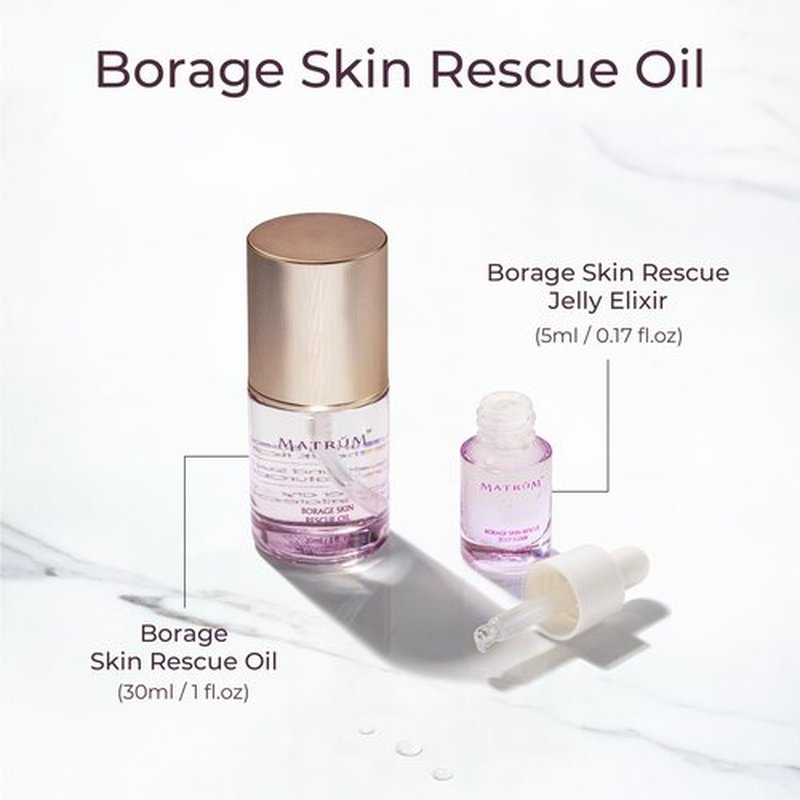 MATRÚM Organic Barrier Repair Face Oil, Deep Hydration & Redness Soothing, Firming & Brightening with Squalane, Niacinamide, Vitamin E & Rosehip Seed Oil, Gua Sha Oil for Dry & Sensitive Skin