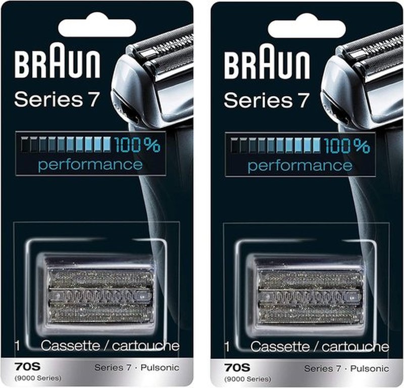 Braun Series 7 70S Replacement Cassette - Compatible with Pulsonic & 9000 Series | Pack of 2