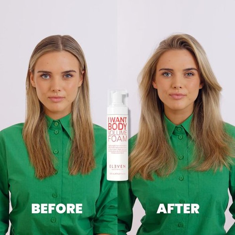 ELEVEN AUSTRALIA I Want Body Volume Foam - Lightweight Hair Mousse for Volume & Texture - 6.8 fl oz