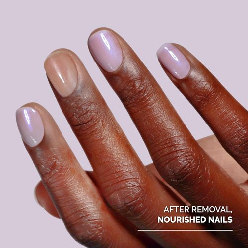 LONDONTOWN Nail Polish Remover Set - Acetone-Free, Gentle Pads That Condition Nails & Cuticles | 8 Fl Oz