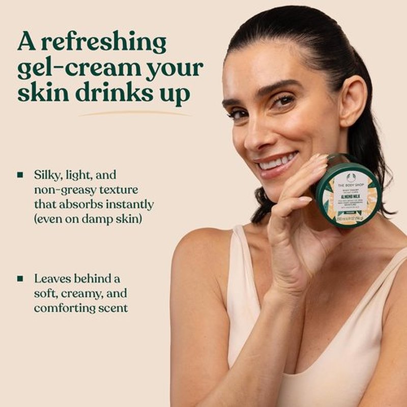 The Body Shop Almond Milk Gift Set | 3-Piece Vegan Set with Shower Cream, Body Yogurt & Hand Balm