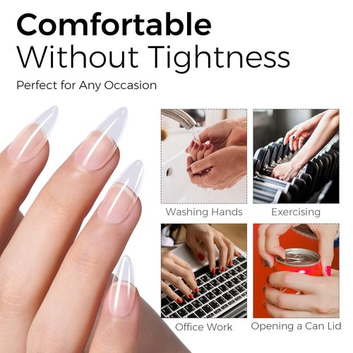 TOMICCA 4 in 1 Nail Glue for Press Ons 30g Gel Nail Glue Strong for Acrylic Nails Lamp Curing Needed UV