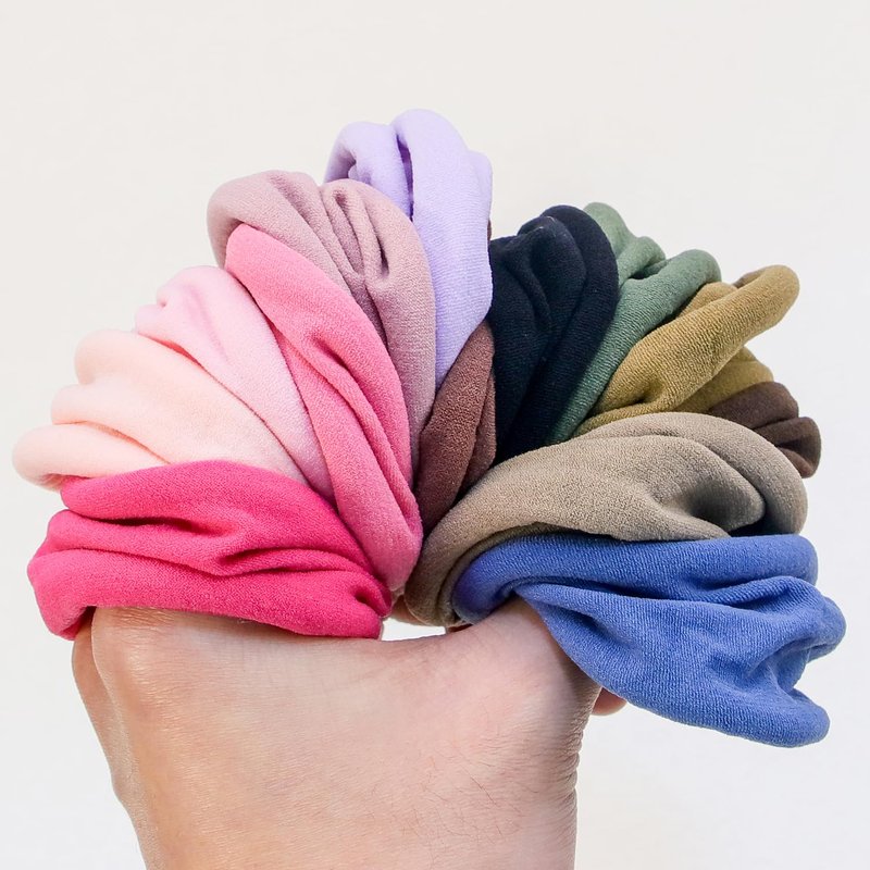 XIMA 20PCS Thick Seamless Hair Ties, Hair Scrunchies Elastics Hair Bands Large Soft Nylon Rope Ponytail Holders for Thick Heavy or Curly for Girls and Women